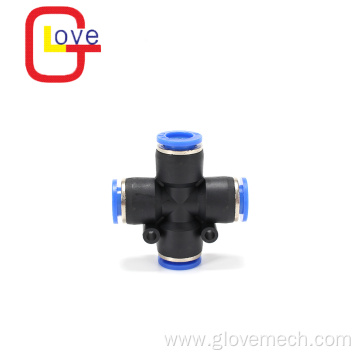 PZA 4 Way Plastic Pneumatic Connector Quick Fittings